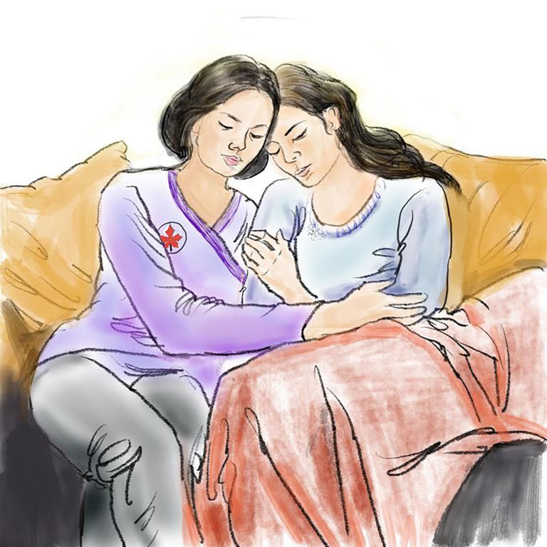 失独母亲心理关爱手册插图(绘图:刘洁)